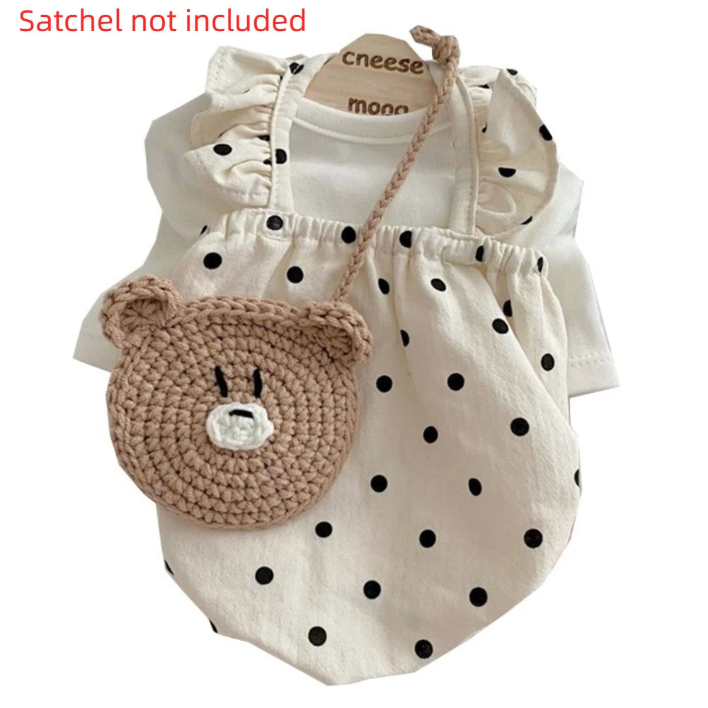 Polka Dot Pet Dress for Small Dogs