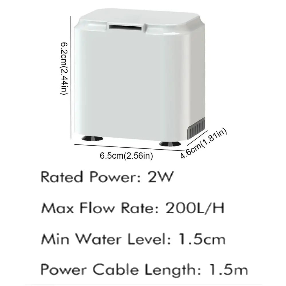 Mini Turtle Tank Filter Pump for Low Water Levels
