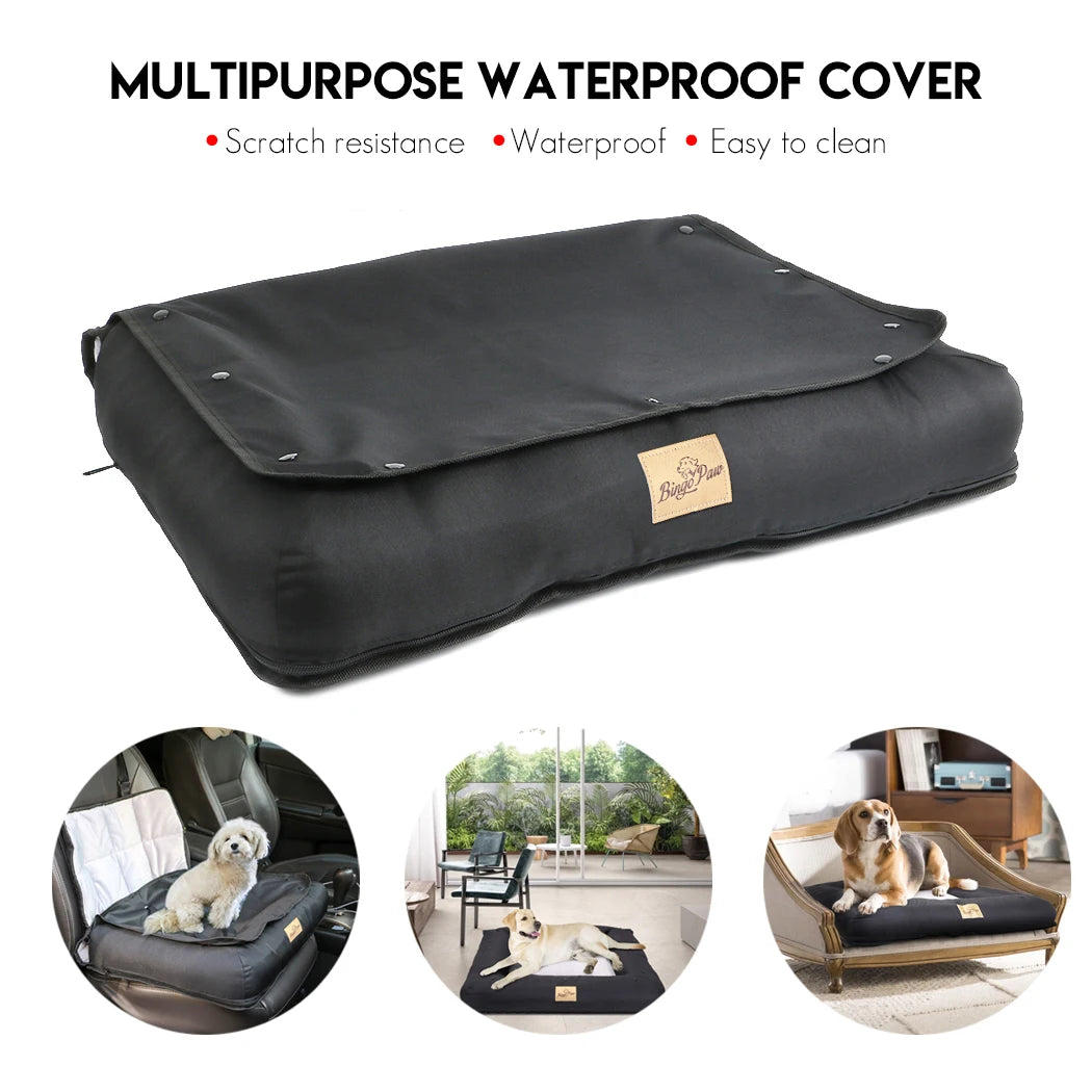 Waterproof Dog Car Seat Bed with Removable Pad