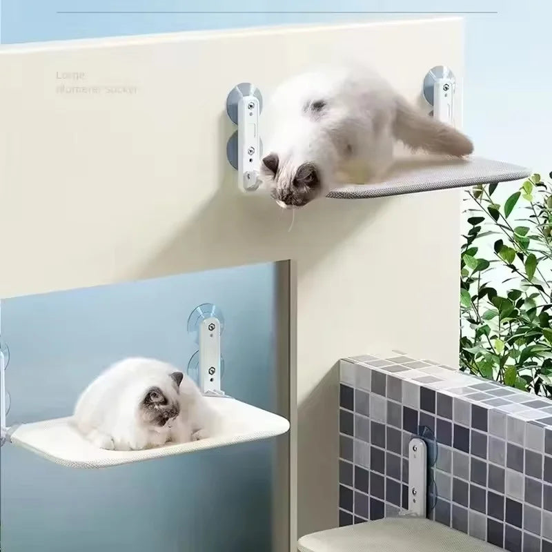 Window-Mounted Cat Hammock with Suction Cups
