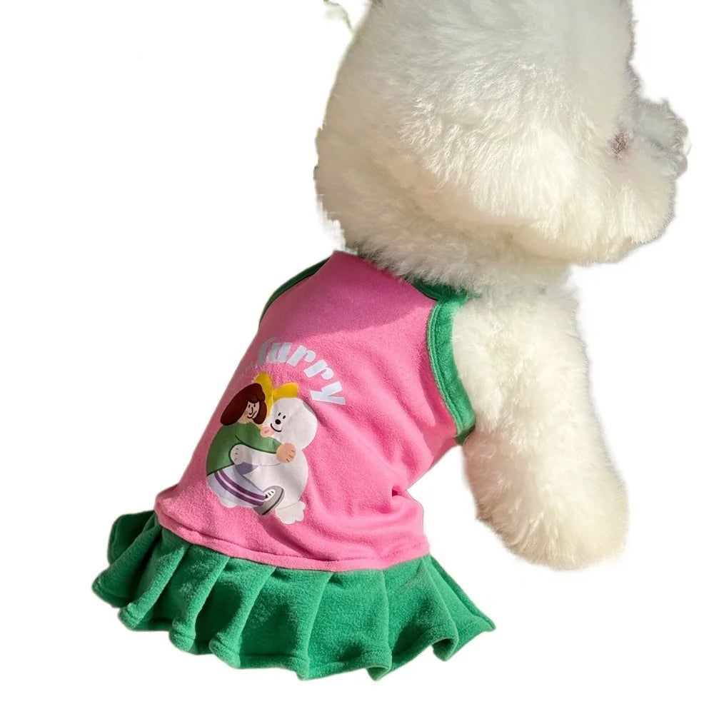 Breathable Pet Vest and Dress Set for Small Dogs
