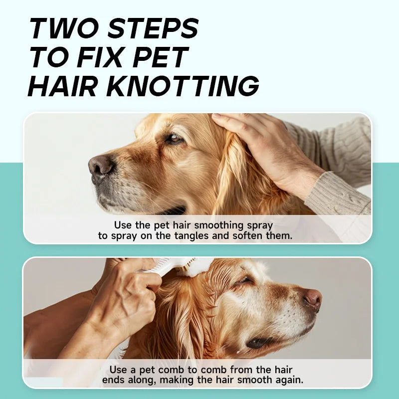 Pet Hair Detangling Spray for Dogs and Cats