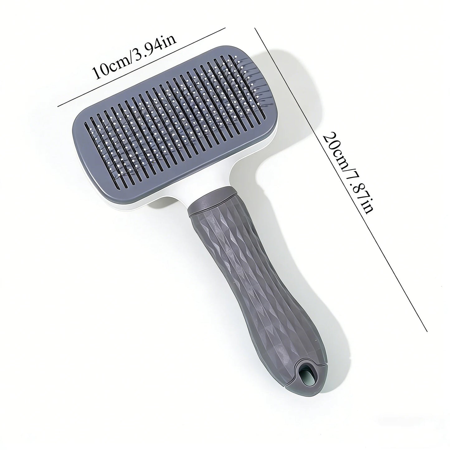 Self-Cleaning Pet Grooming Brush with One-Click Release