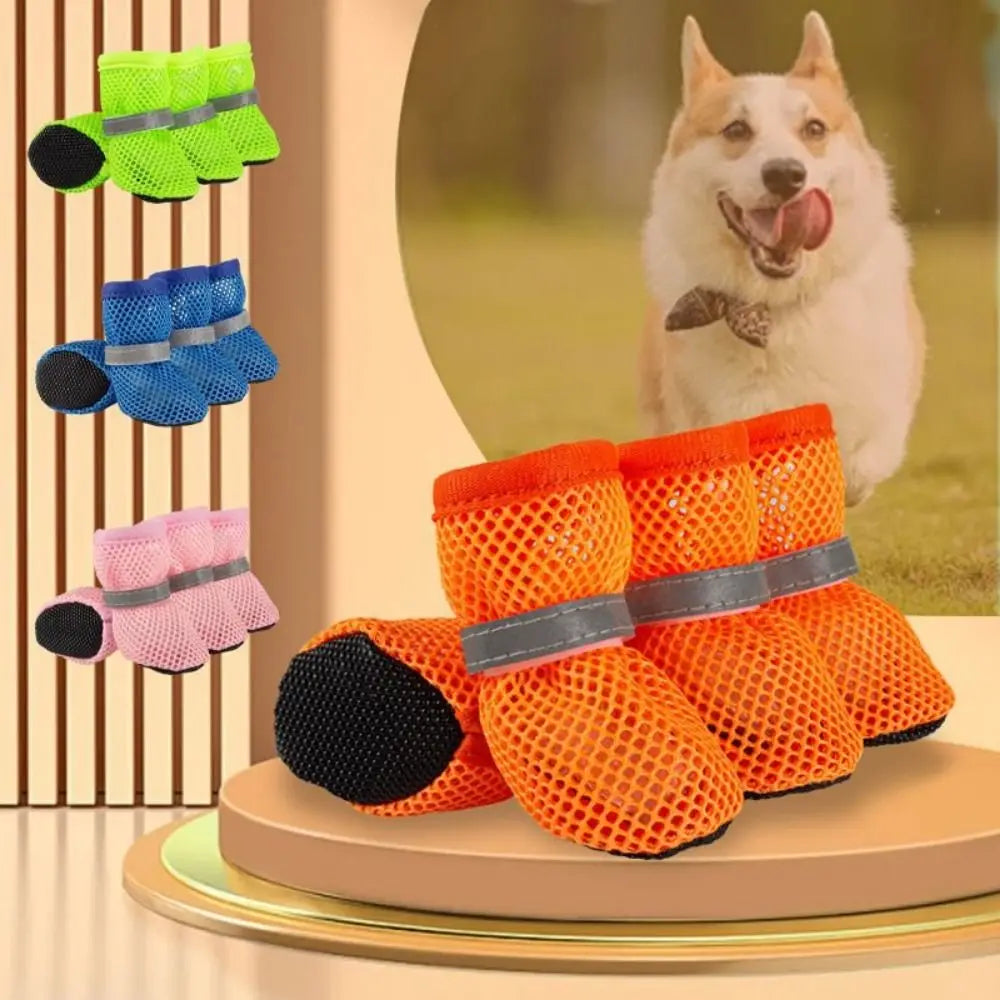 Mesh Breathable Dog Shoes for Everyday Paw Protection