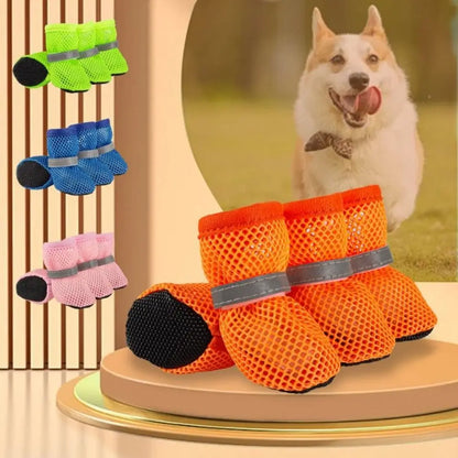 Mesh Breathable Dog Shoes for Everyday Paw Protection