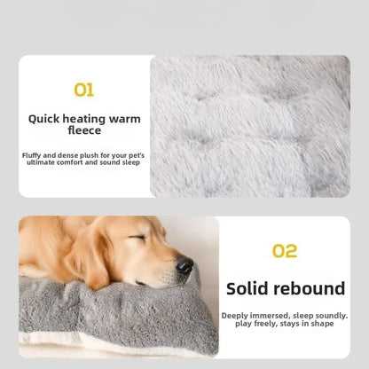 Orthopedic Plush Dog Bed for Large Dogs – Extra Soft Washable Pet Mat