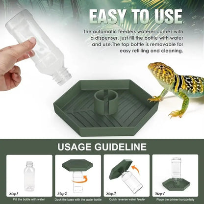 Automatic Turtle Water Feeder Bowl
