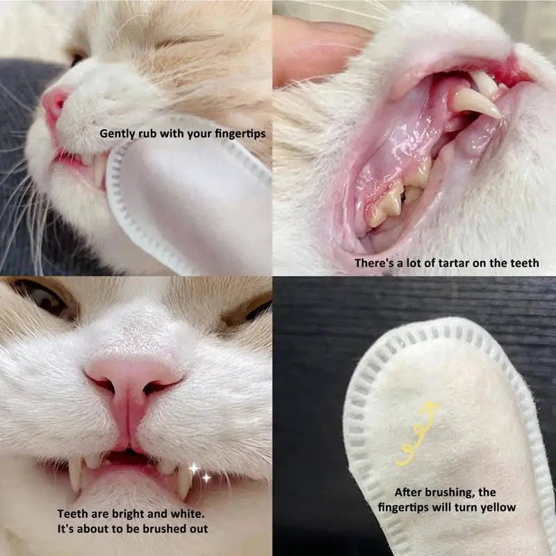 Pet Finger Wipes for Teeth, Ears and Eyes