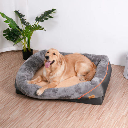 Elevated Dog Bed with Waterproof Cover for Large Dogs