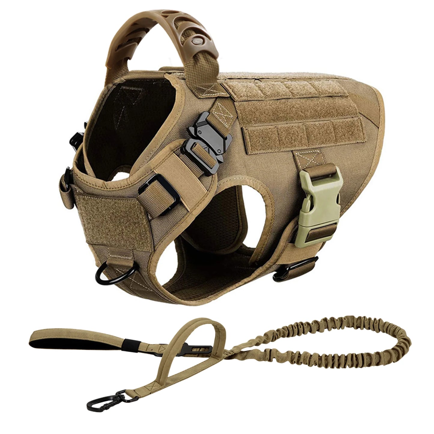 PETRAVEL Tactical Dog Harness and Leash Set
