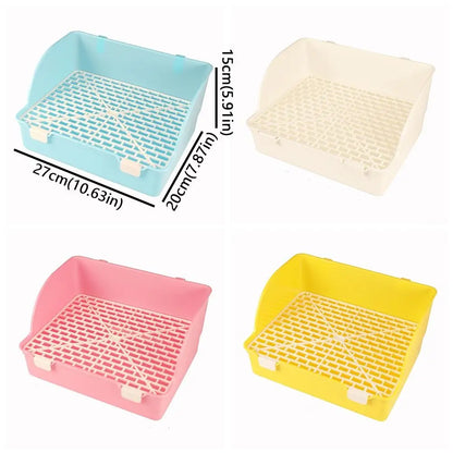 Splash-Proof Rabbit Litter Tray