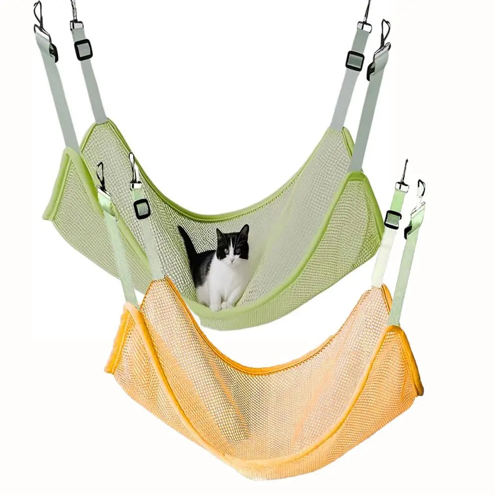 Breathable Hanging Cat Hammock with Adjustable Straps