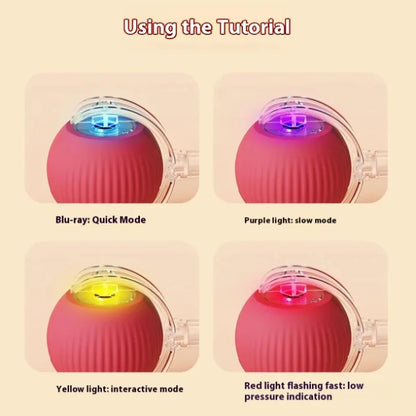 Automatic Rolling Cat Toy Ball with Smart Sensor