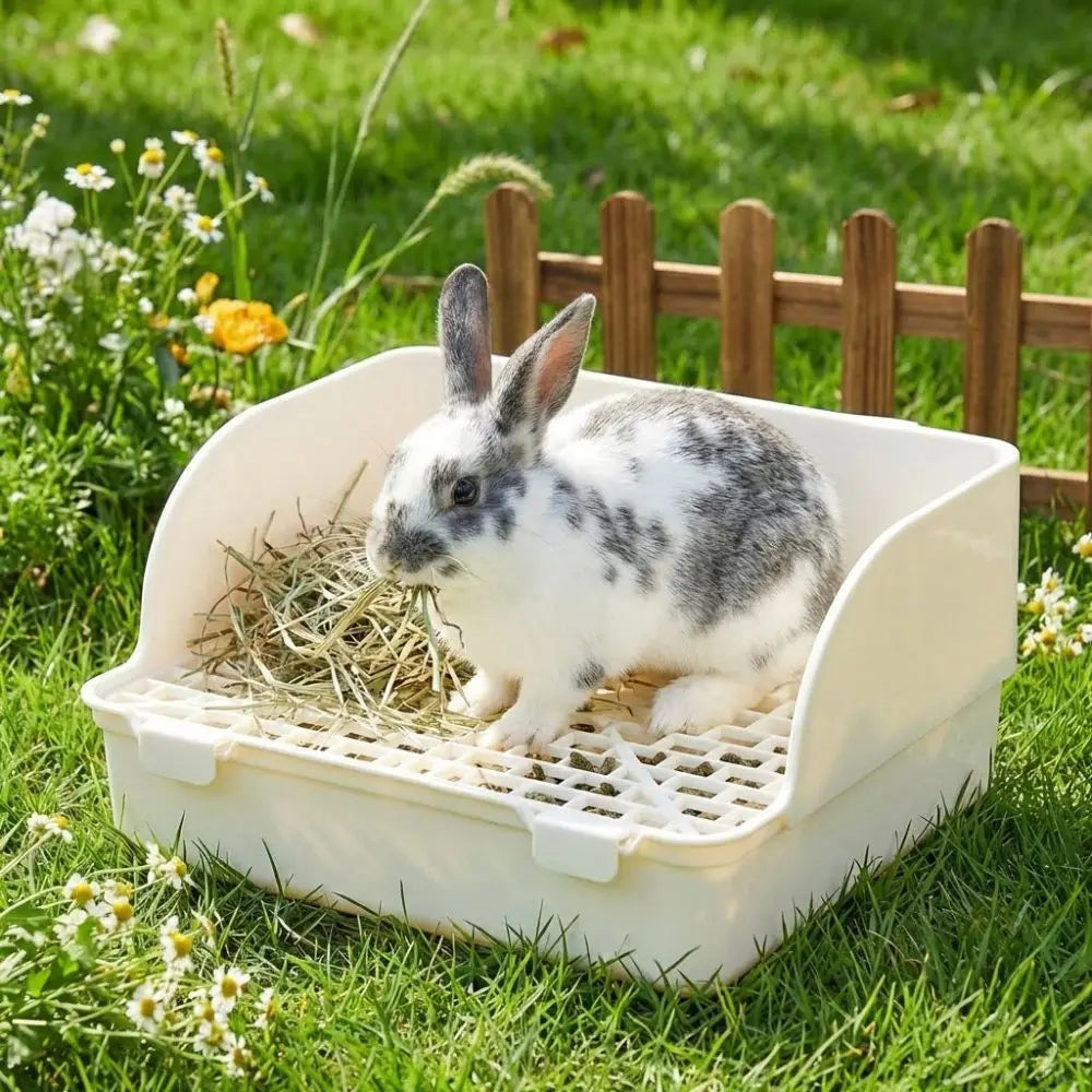 Splash-Proof Rabbit Litter Tray