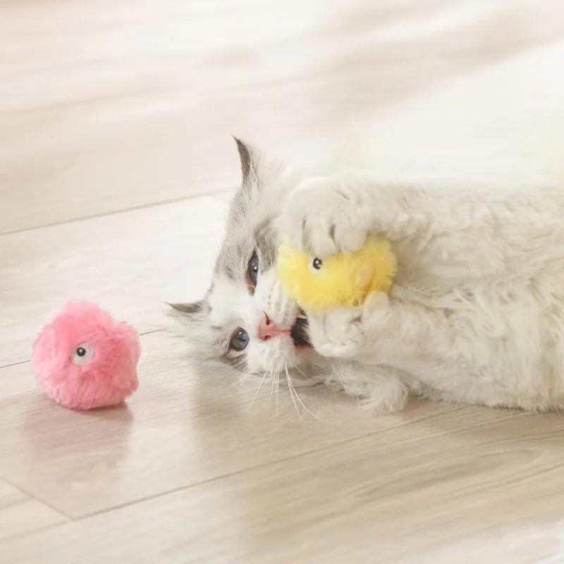 Plush Interactive Cat Toy Ball