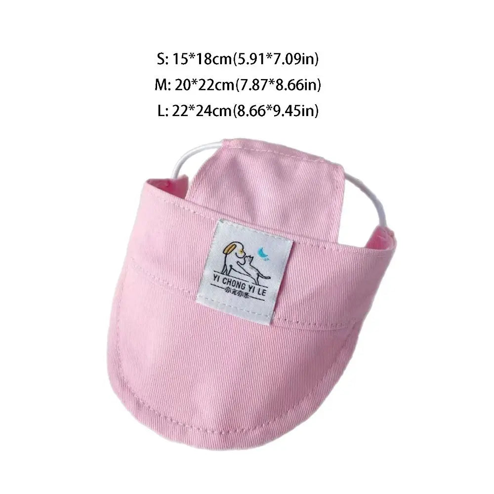 Duck Tongue Pet Sun Hat with Ear Holes