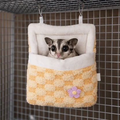 Plush Hanging Hammock for Hamsters and Small Pets
