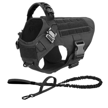 PETRAVEL Tactical Dog Harness and Leash Set