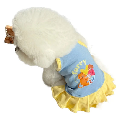 Breathable Pet Vest and Dress Set for Small Dogs
