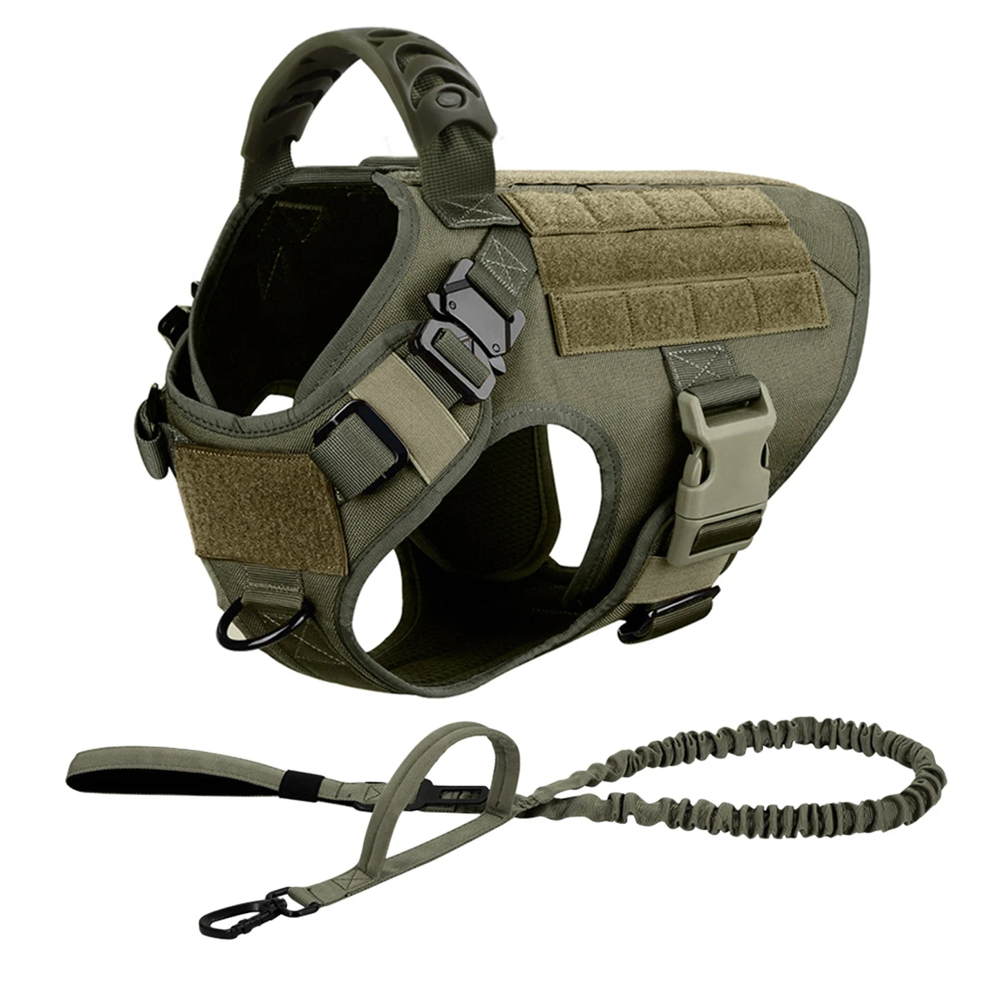 PETRAVEL Tactical Dog Harness and Leash Set
