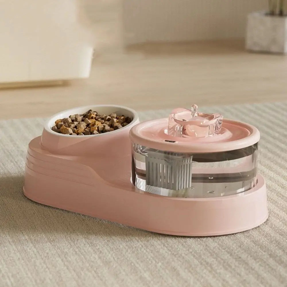 USB Pet Water Fountain and Feeder