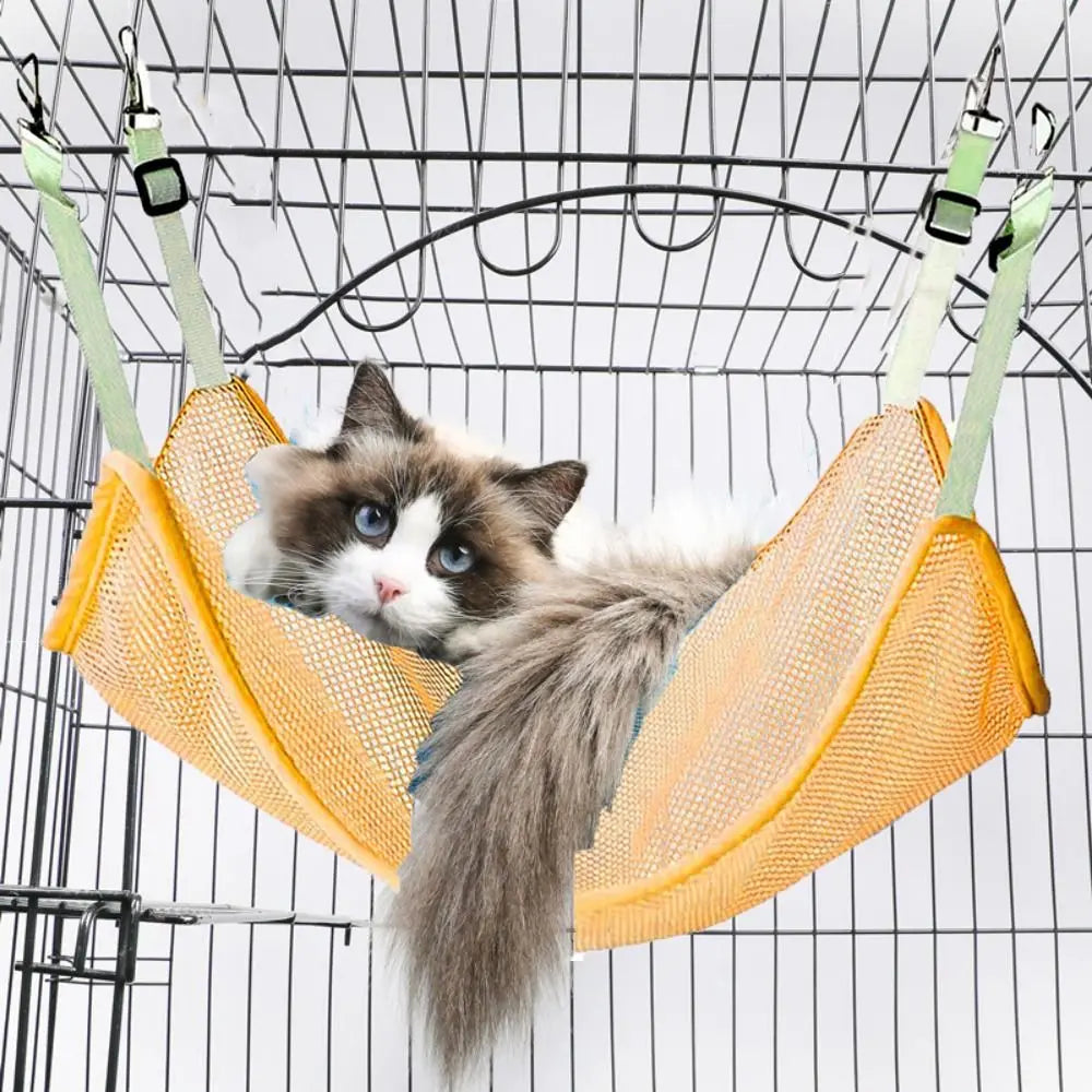 Breathable Hanging Cat Hammock with Adjustable Straps