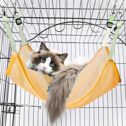 Breathable Hanging Cat Hammock with Adjustable Straps