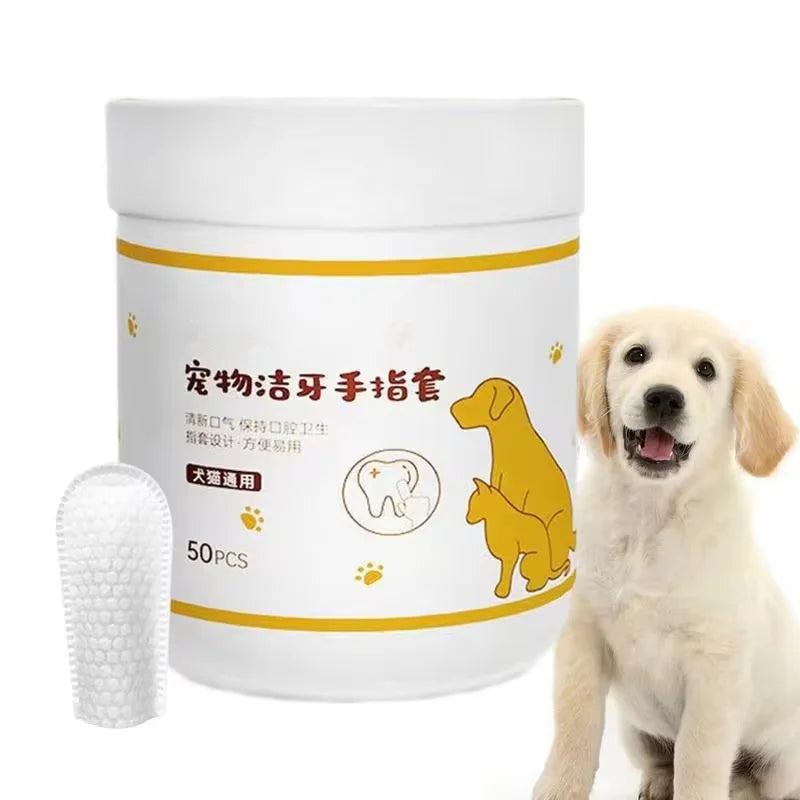 Pet Finger Wipes for Teeth, Ears and Eyes