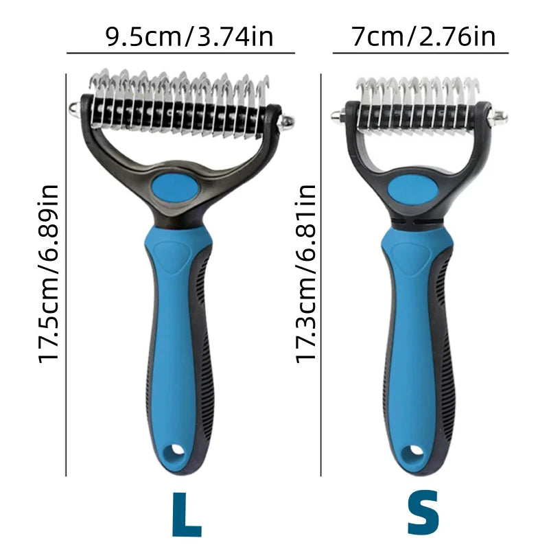 Double-Sided Pet Grooming Comb for Dogs and Cats
