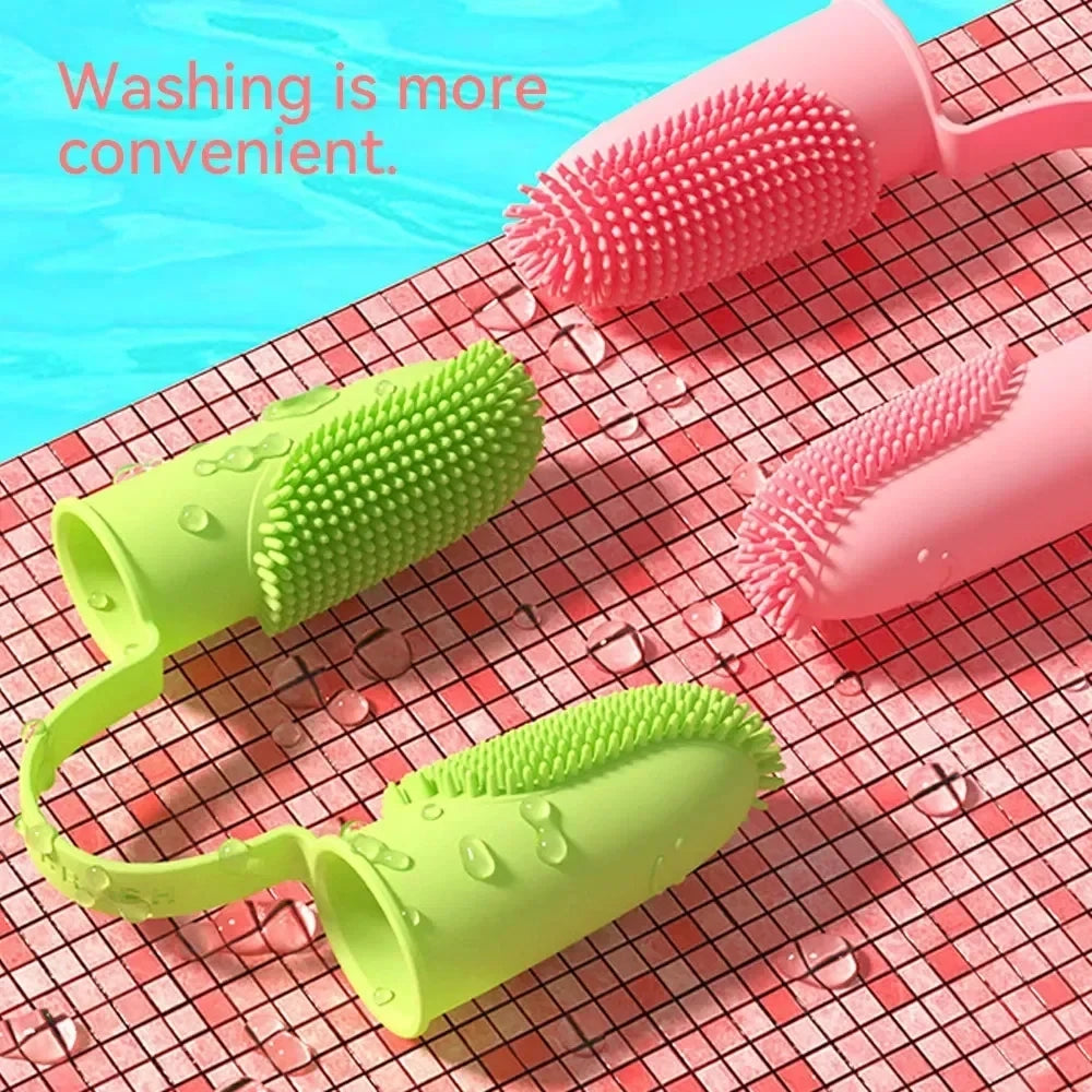 Two-Finger Pet Toothbrush Set for Dogs and Cats