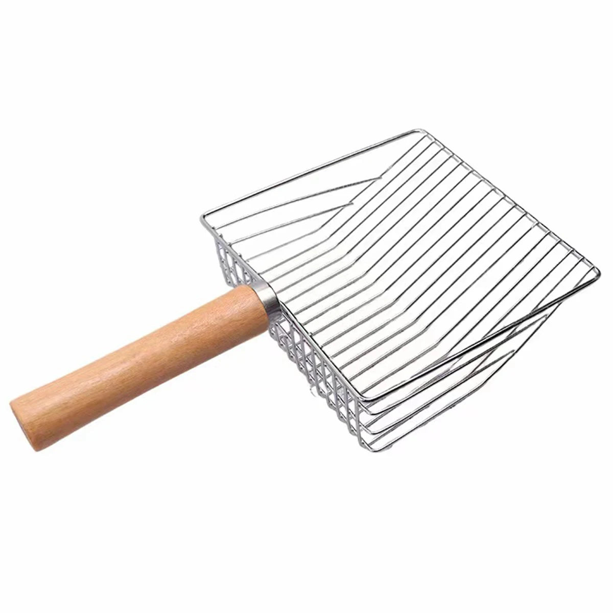 Stainless Steel Cat Litter Scoop with Durable Handle