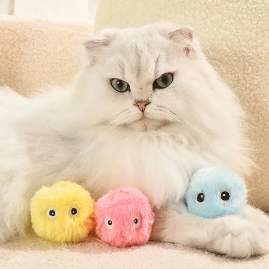 Plush Interactive Cat Toy Ball