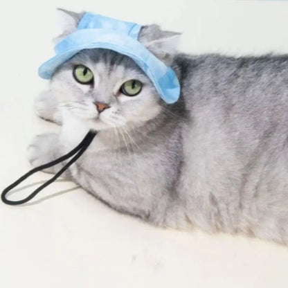 Cat Bucket Sun Hat with Ear Holes