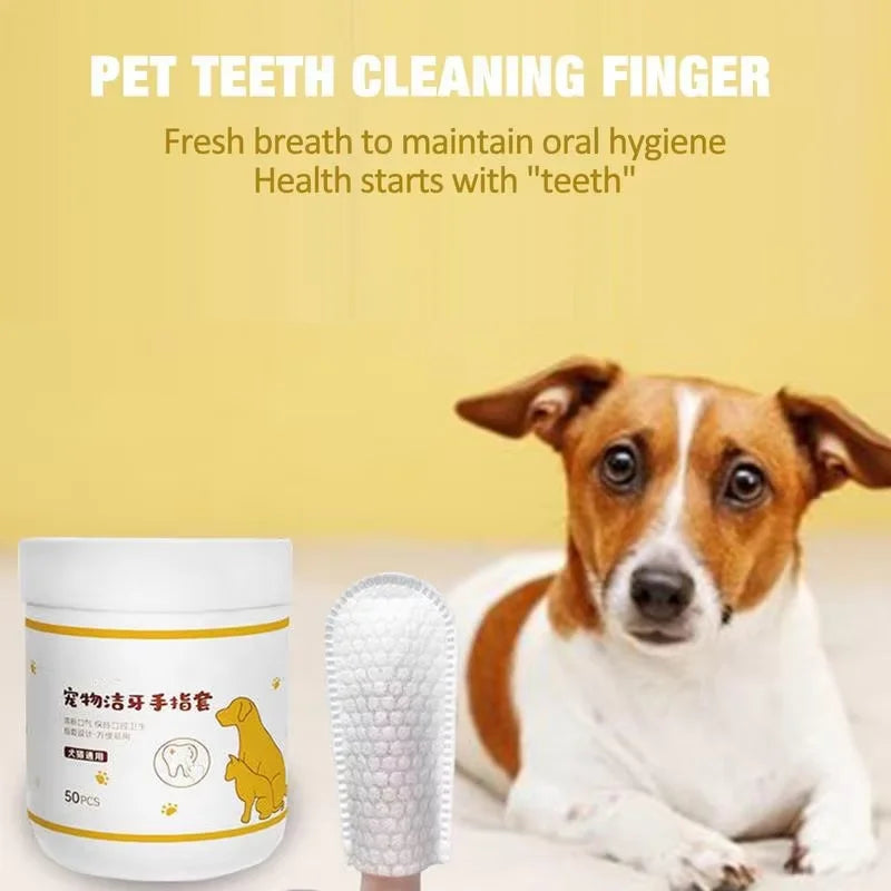 Pet Finger Wipes for Teeth, Ears and Eyes