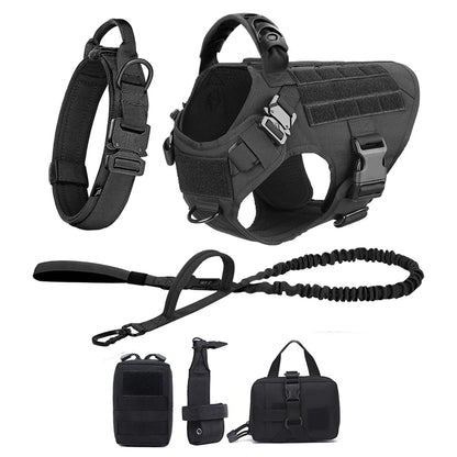 PETRAVEL Tactical Dog Harness and Leash Set