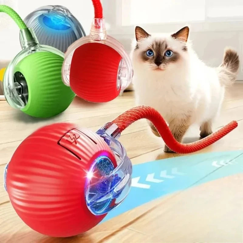Automatic Rolling Cat Toy Ball with Smart Sensor