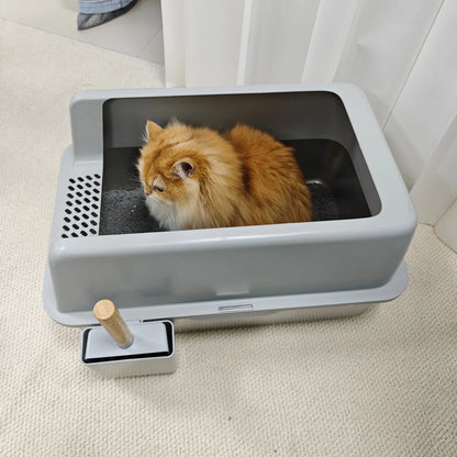 Stainless Steel Cat Litter Box with High Sides