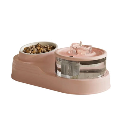 USB Pet Water Fountain and Feeder