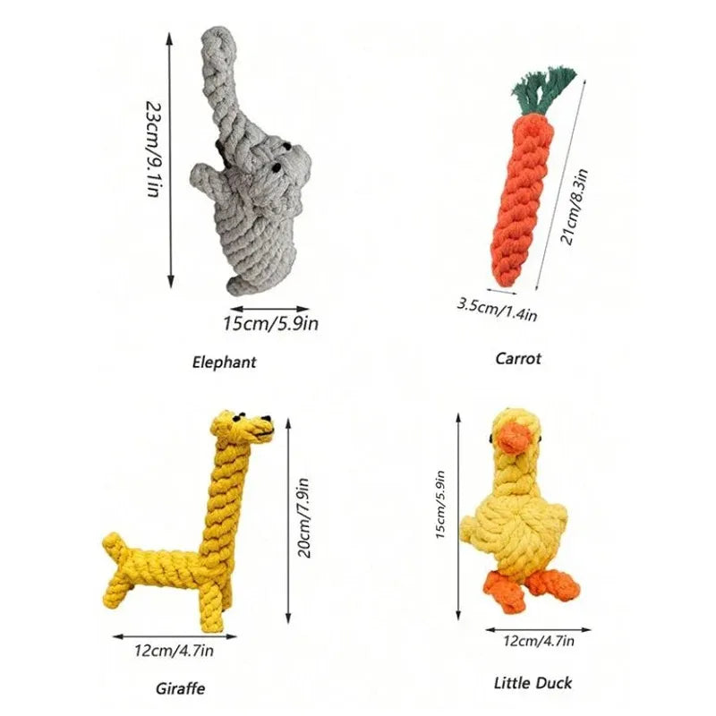 Cotton Rope Dog Toy for Chewing and Play