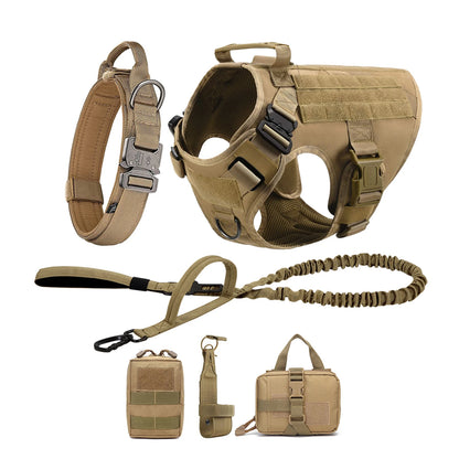 PETRAVEL Tactical Dog Harness and Leash Set