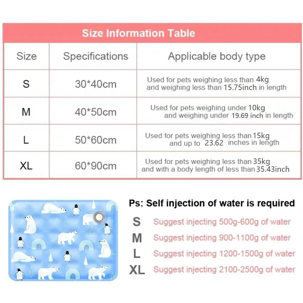 Self-Cooling Pet Mat for Dogs and Cats