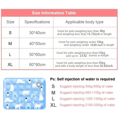 Self-Cooling Pet Mat for Dogs and Cats