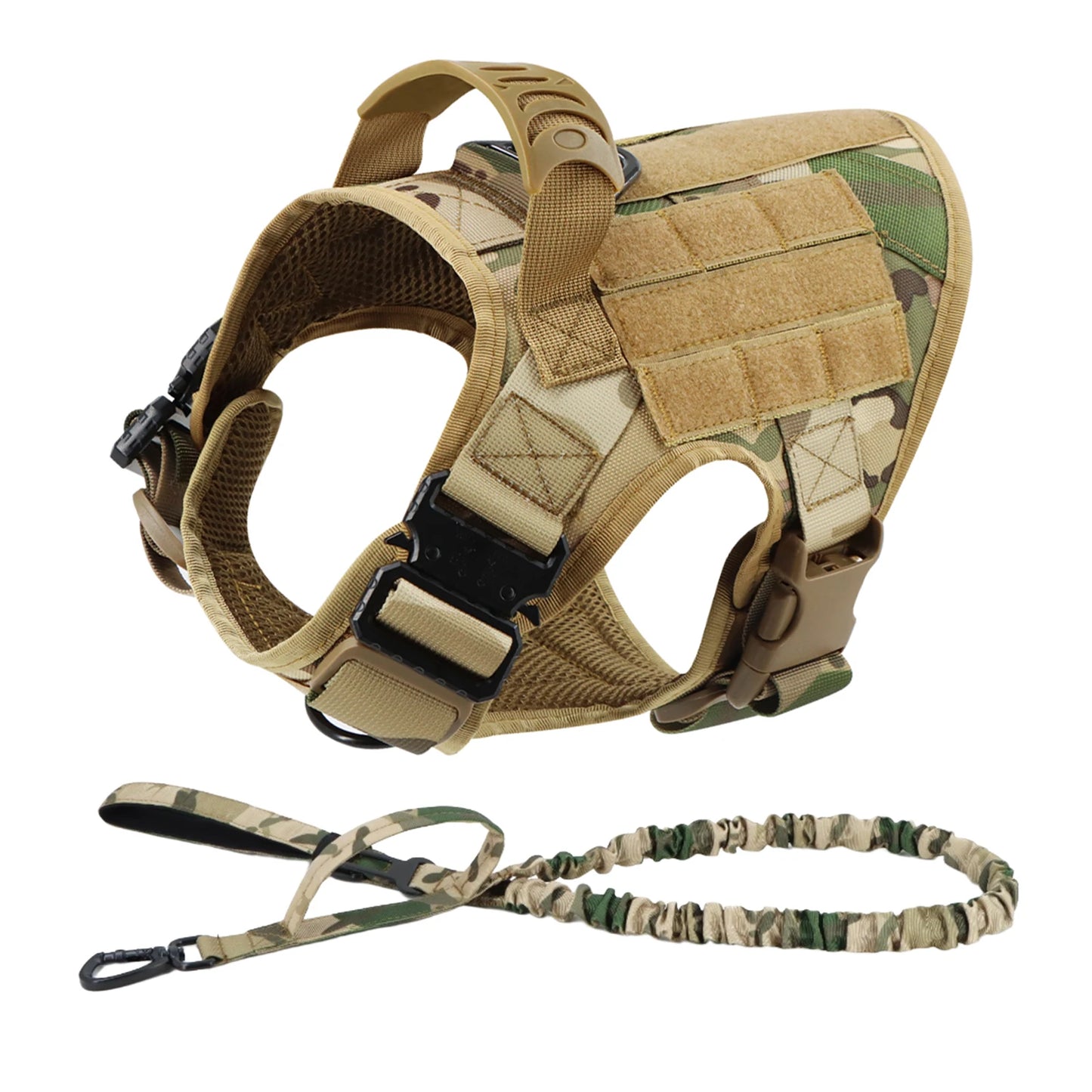 PETRAVEL Tactical Dog Harness and Leash Set