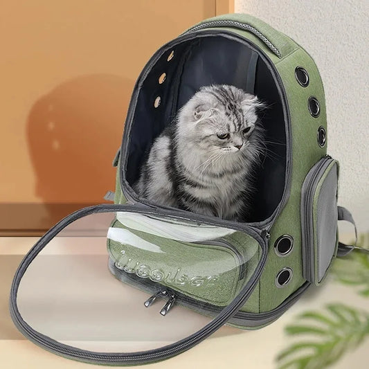 Breathable Pet Carrier Backpack for Cats and Small Dogs