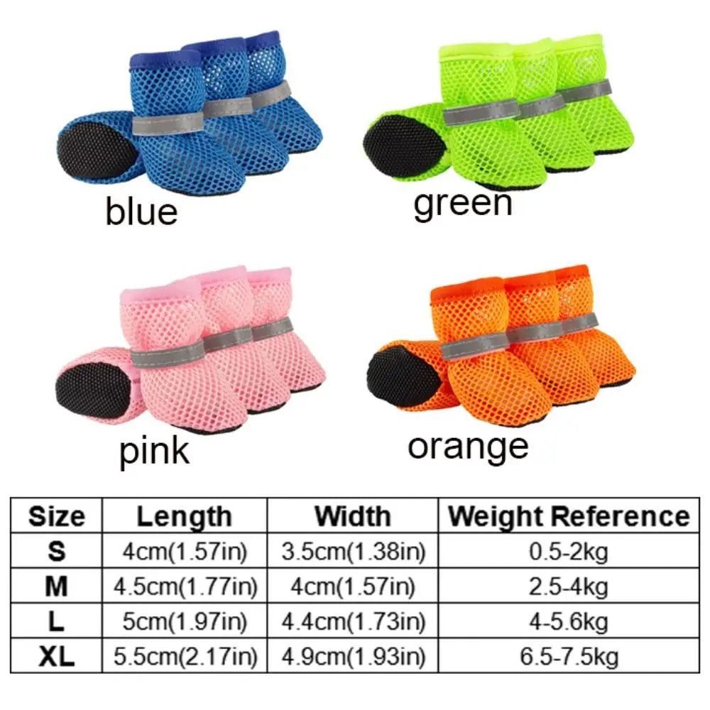 Mesh Breathable Dog Shoes for Everyday Paw Protection