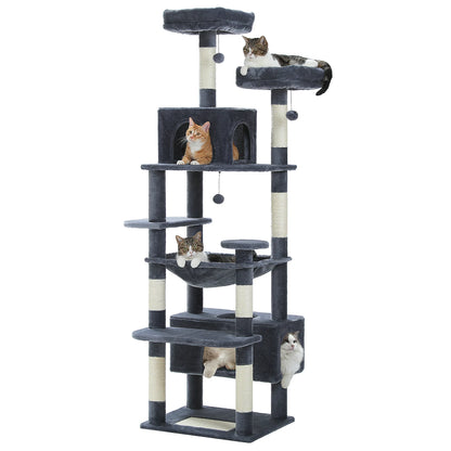 PAWZ Road Multi-Level Cat Tree Tower with Condo & Hammock