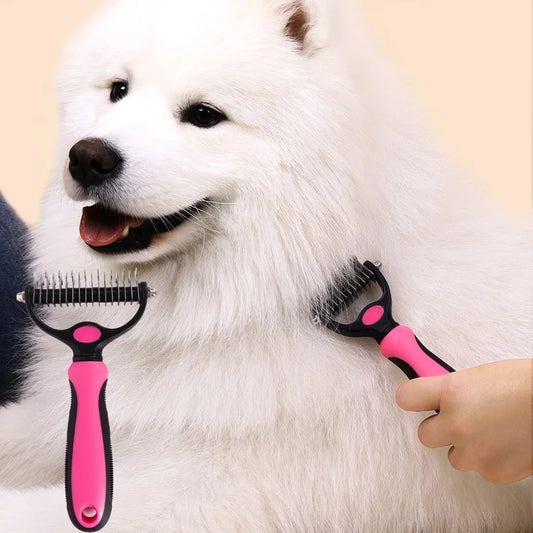 Double-Sided Pet Grooming Comb for Dogs and Cats