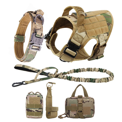 PETRAVEL Tactical Dog Harness and Leash Set
