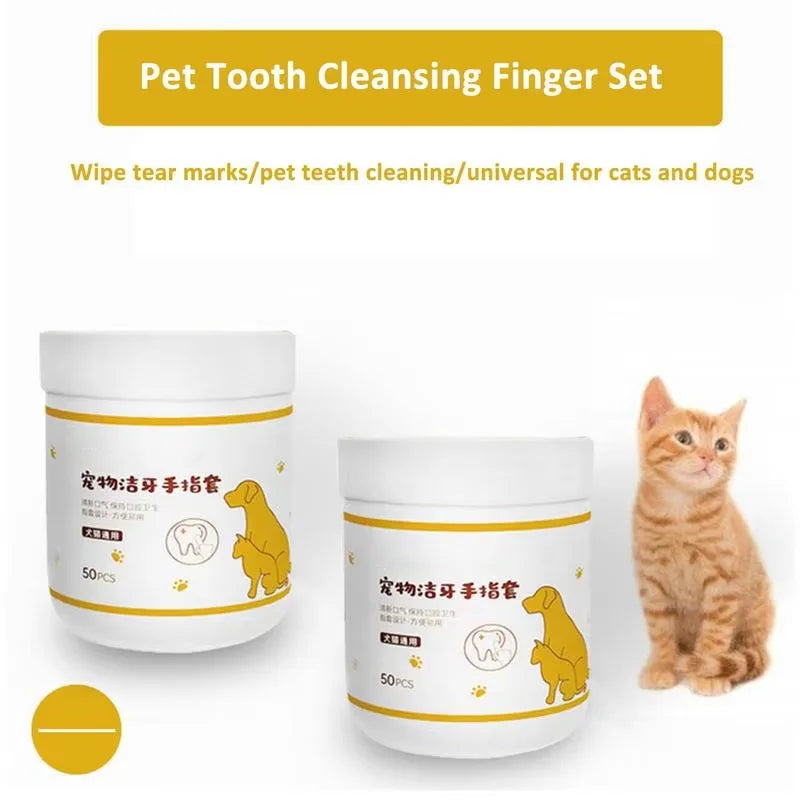 Pet Finger Wipes for Teeth, Ears and Eyes
