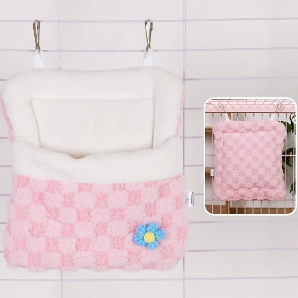 Plush Hanging Hammock for Hamsters and Small Pets